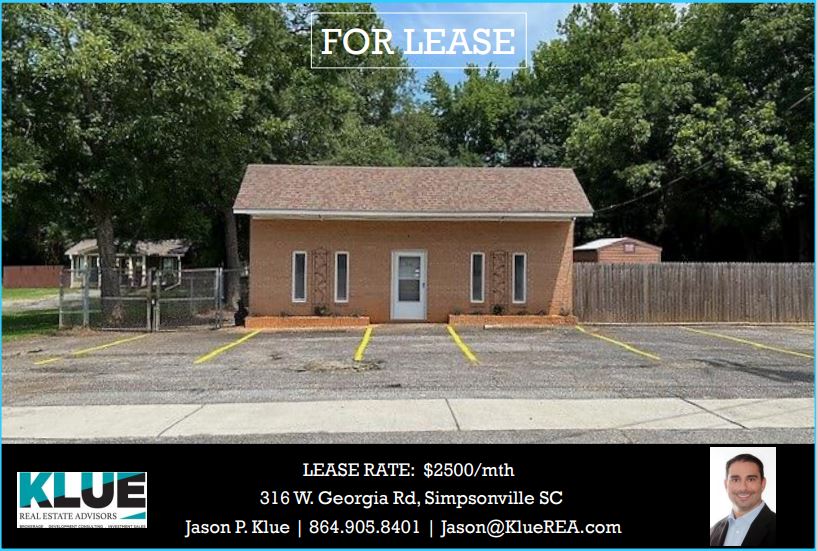 FOR LEASE-316 W. Georgia Rd, Simpsonville