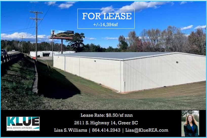 FOR LEASE-2611 S. Highway 14, Greer